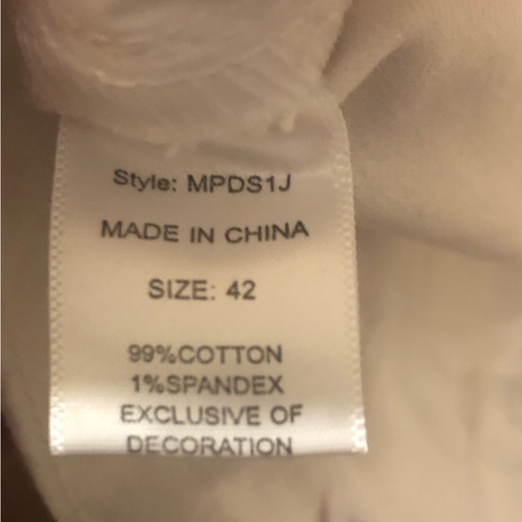 NWT Fashion Nova Men Terrence Skinny jeans - White Size 42 - Picture 9 of 9